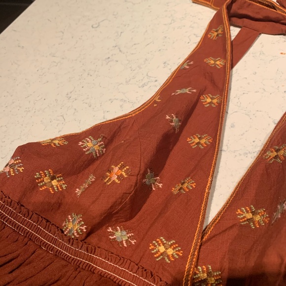 Free People Embellished Embroidered Halter Top - Picture 4 of 7